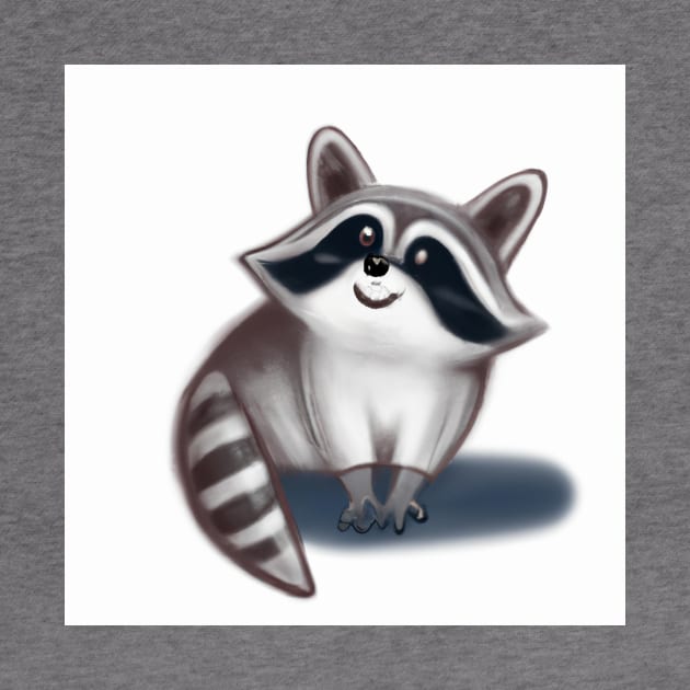Cute Raccoon Drawing by Play Zoo